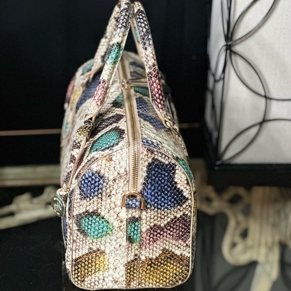 BRAHMIN Multi Caloosa Collection Stacey Top Zip Satchel Bag - Picture 2 of 9